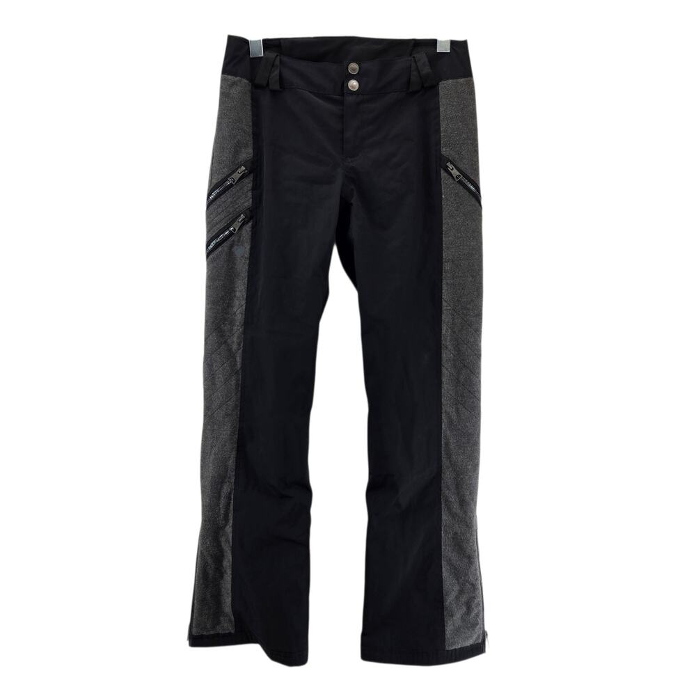 Obermeyer Resort Harlow Ski Pants Womens 4 Black‎ Gray Snow Snowboarding Outdoor